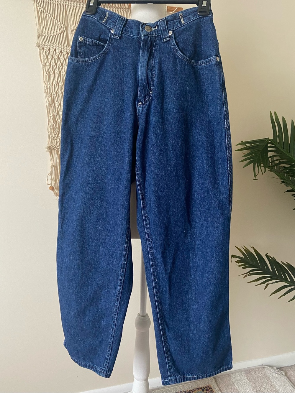 Vintage 90s Lee Riveted High Waisted Buckle Back Mom Jeans